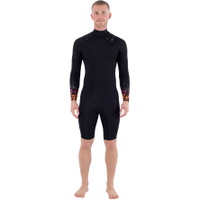 Herre Air Bubble 2/ 2mm Langærmet Chest Zip Shorty Våddragt